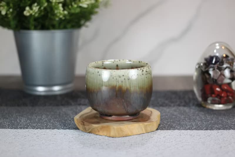 【母親節禮物】110ml 天目釉 柴燒茶杯 鶯歌名家葉敏祥手工作品