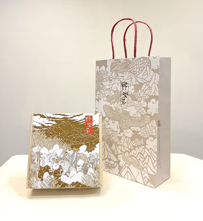 中秋禮盒【野樂茶】茶山太極之北包種南烏龍禮盒(16入) 伴手禮