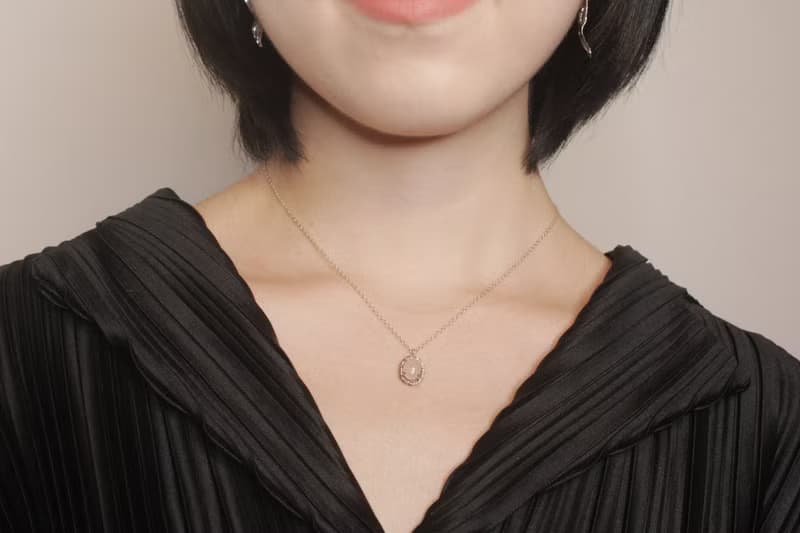 蓋亞的結晶  純銀手工項鍊 粉晶/藍玉髓 簡單麻花圈 (共粉藍兩色)