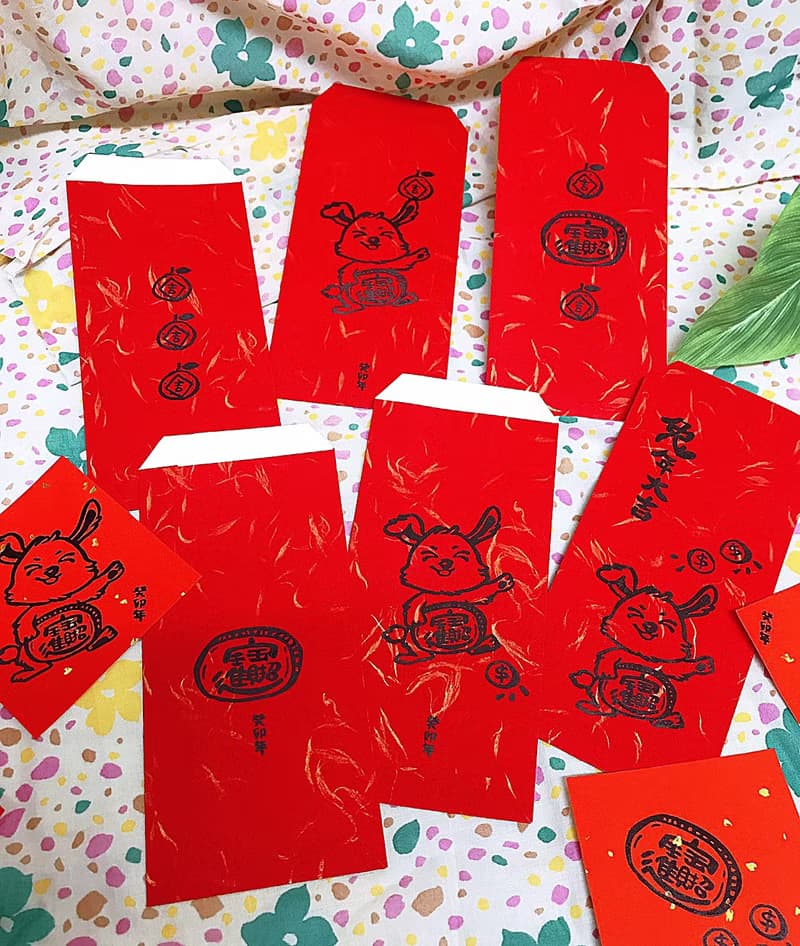 兔年紅包 兔兔招財大吉紅包袋 (6入)