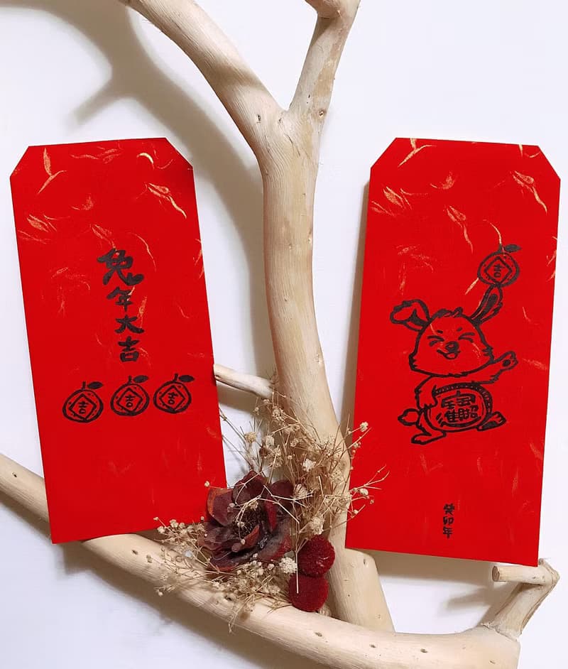 兔年紅包 兔兔招財大吉紅包袋 (6入)