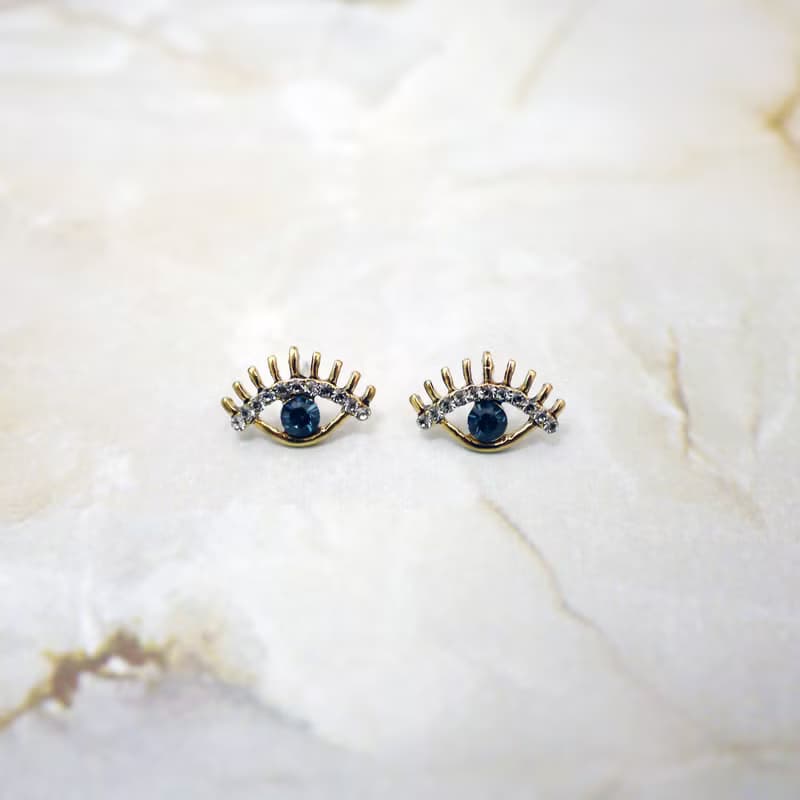 戀人之眼 藍眼珠耳飾