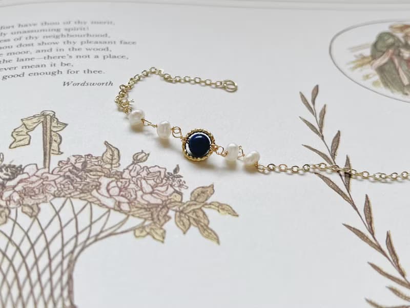 Enko | 奧羅拉的誕生 青金石14K包金手鍊