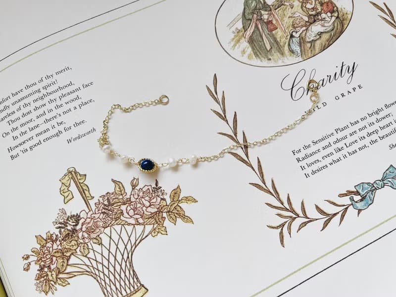 Enko | 奧羅拉的誕生 青金石14K包金手鍊