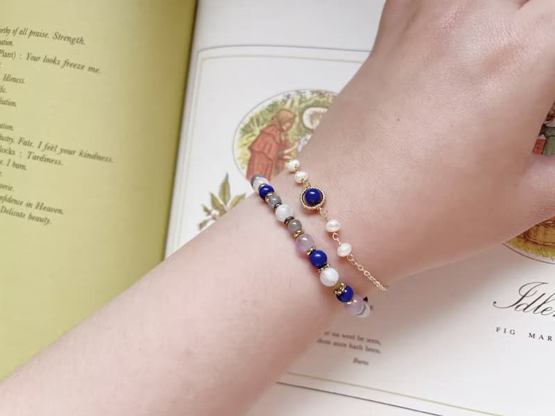 Enko | 奧羅拉的誕生 青金石14K包金手鍊