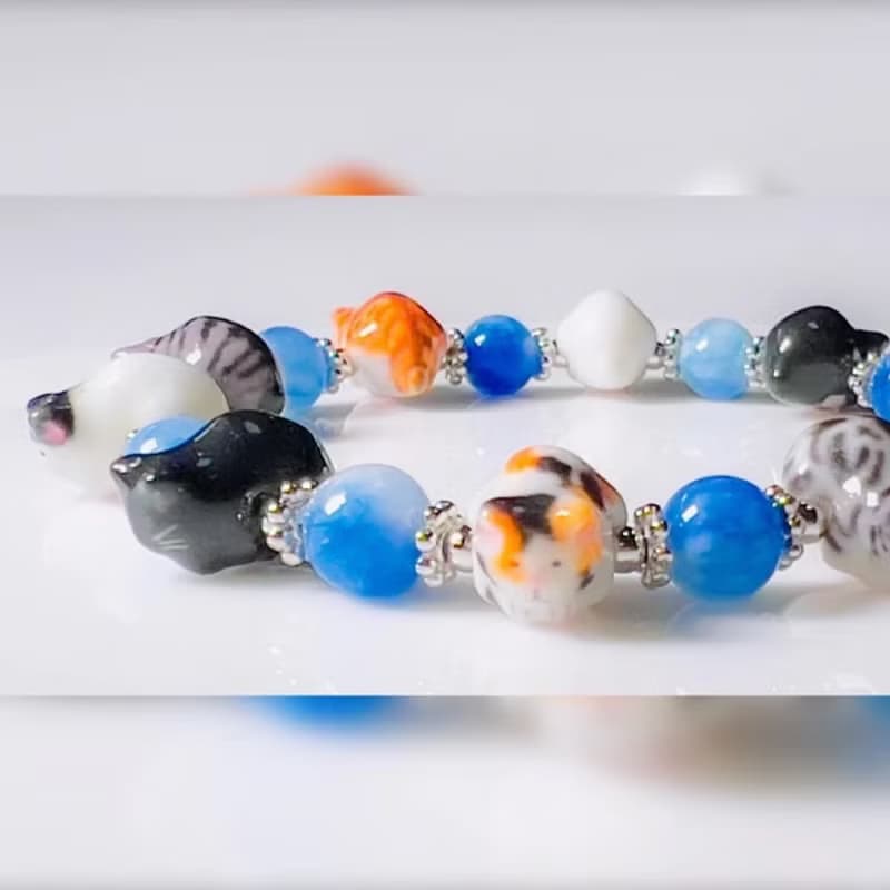 受注製作 子供ニャンコ会議ウルトラミニ 猫ブレスレット