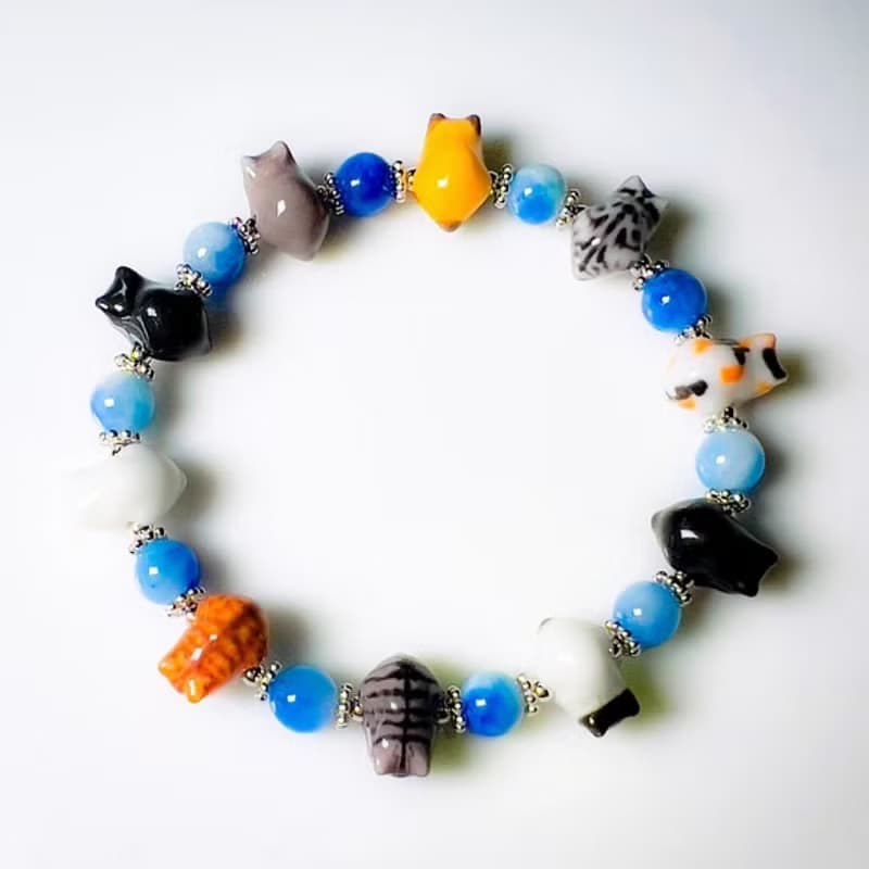 受注製作 子供ニャンコ会議ウルトラミニ 猫ブレスレット