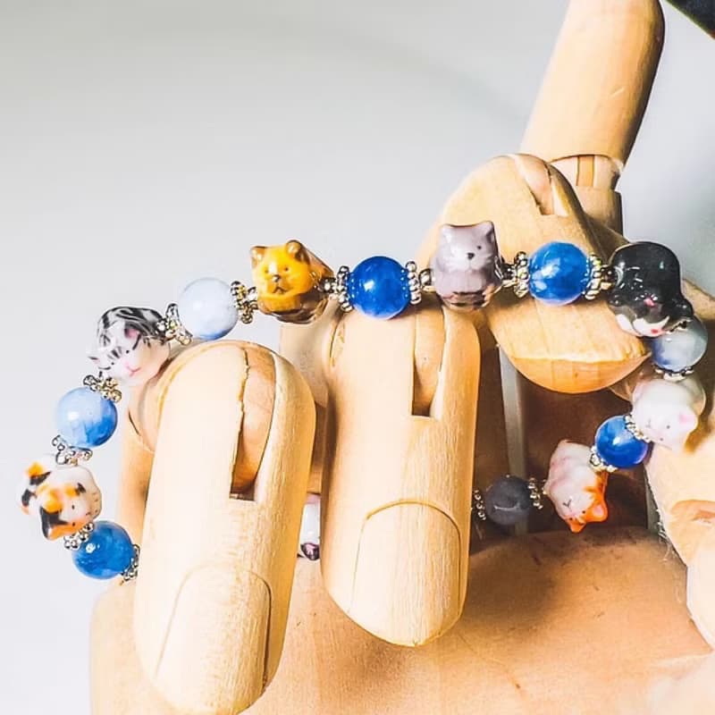 受注製作 子供ニャンコ会議ウルトラミニ 猫ブレスレット