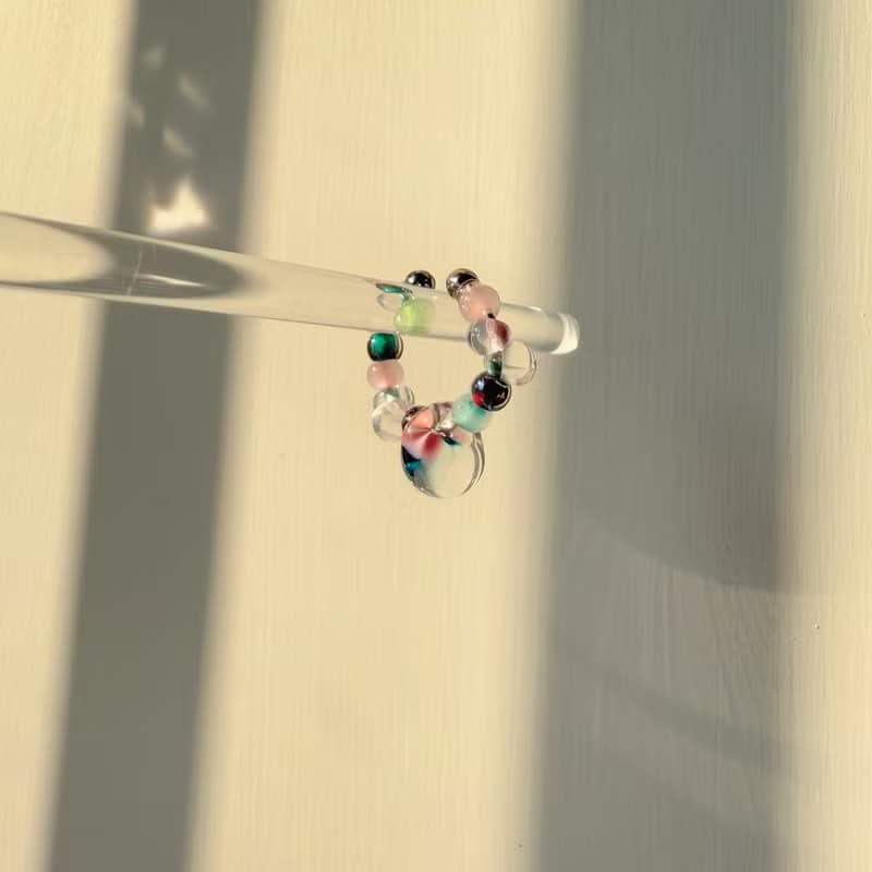 TeenyTinyCraft | 彩飴 • 三色 手工耳骨夾