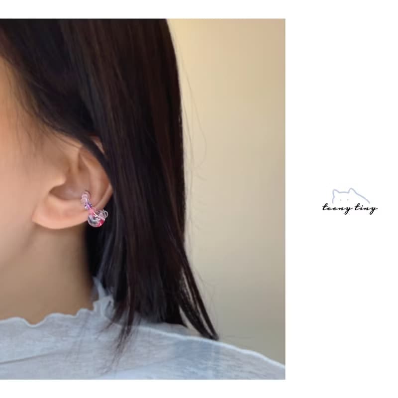 TeenyTinyCraft | 彩飴 • 三色 手工耳骨夾