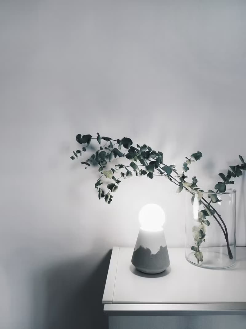 SUNRISE 日出 | 山峰雪景水泥桌燈・夜燈 (附LED變光燈泡)