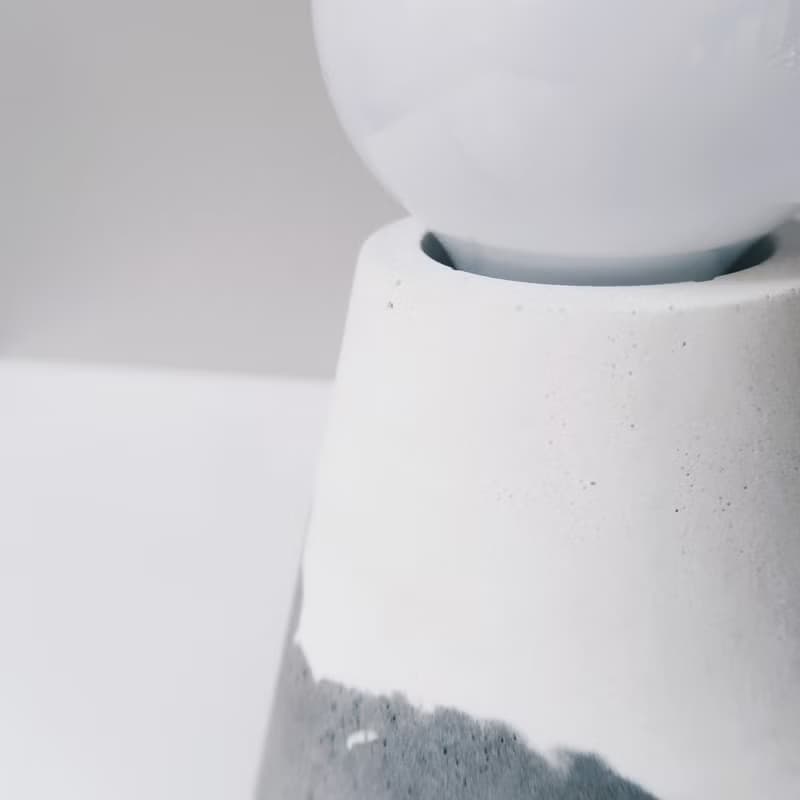 SUNRISE 日出 | 山峰雪景水泥桌燈・夜燈 (附LED變光燈泡)