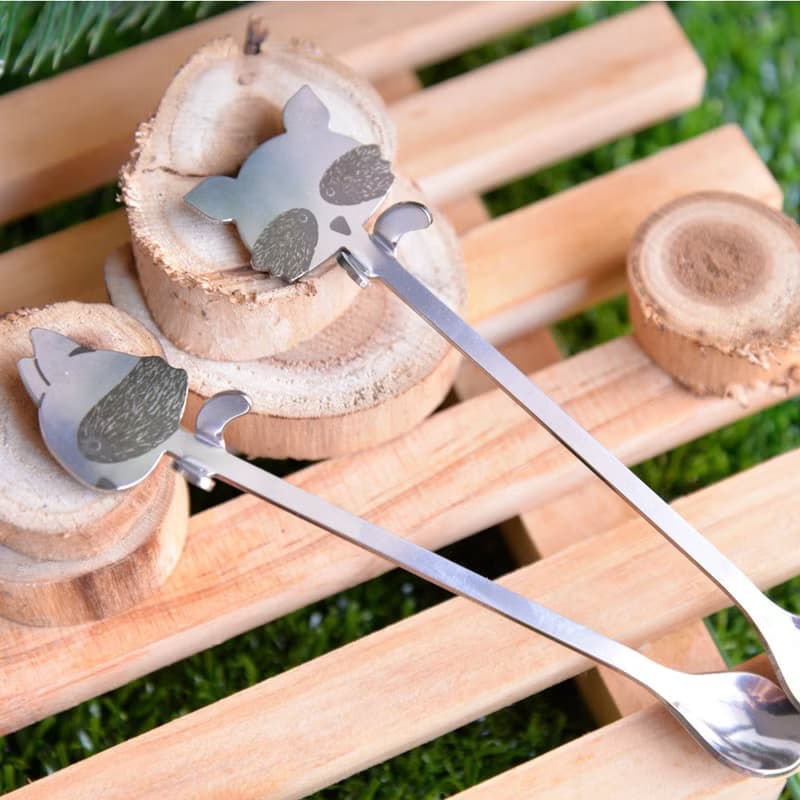 森林系萌君出沒攪拌匙 浣熊 (2入)