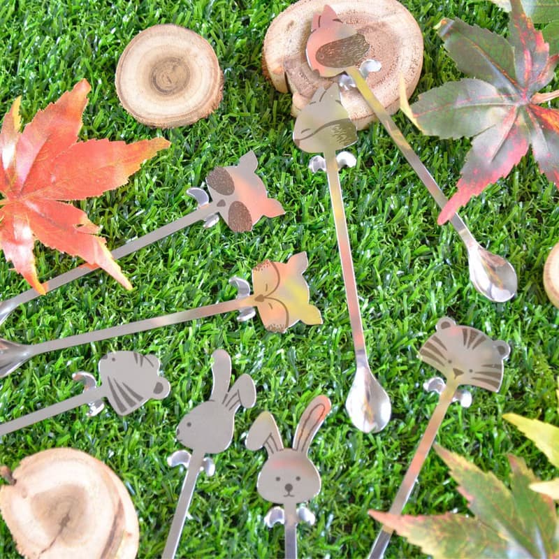 森林系萌君出沒攪拌匙 浣熊 (2入)