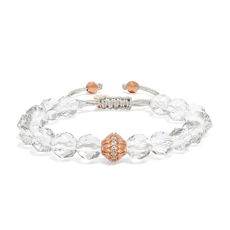 瑞典AWNL 白水晶 雲莓 女士手鍊 七夕情人節