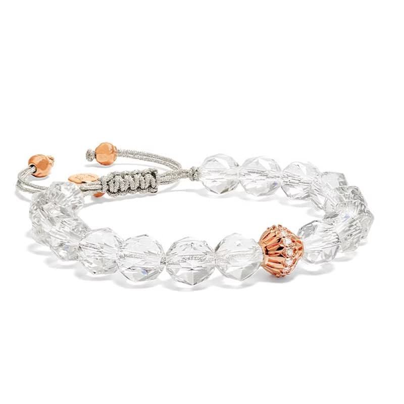 瑞典AWNL 白水晶 雲莓 女士手鍊 七夕情人節