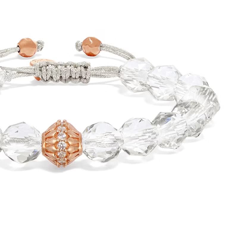 瑞典AWNL 白水晶 雲莓 女士手鍊 七夕情人節