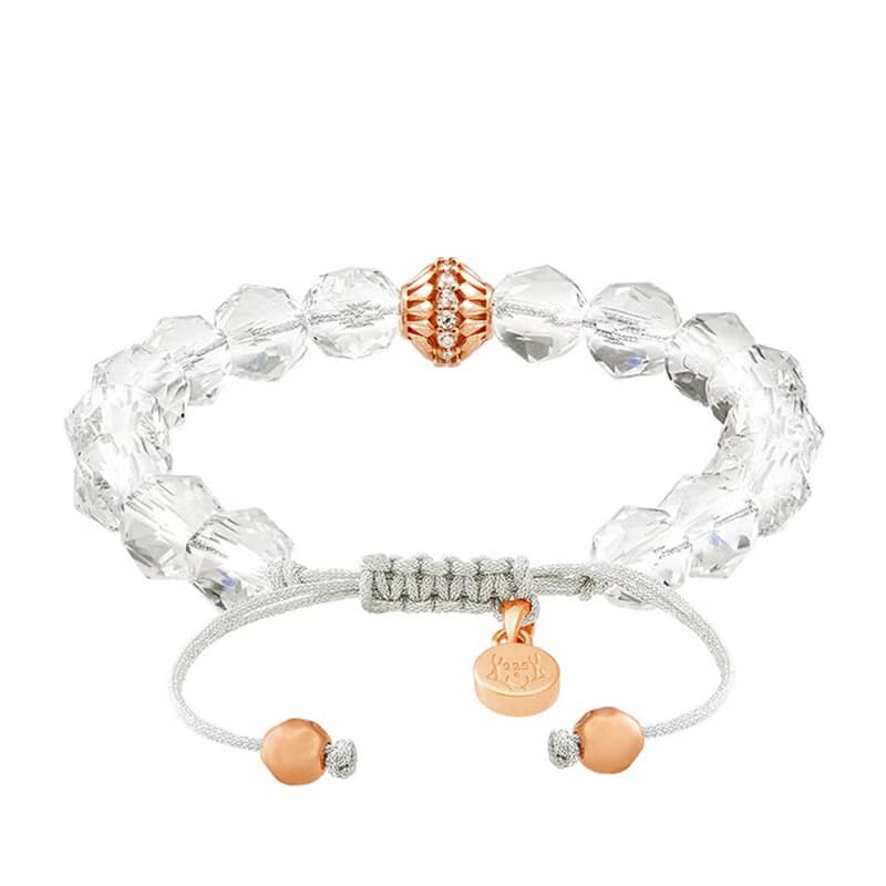 瑞典AWNL 白水晶 雲莓 女士手鍊 七夕情人節