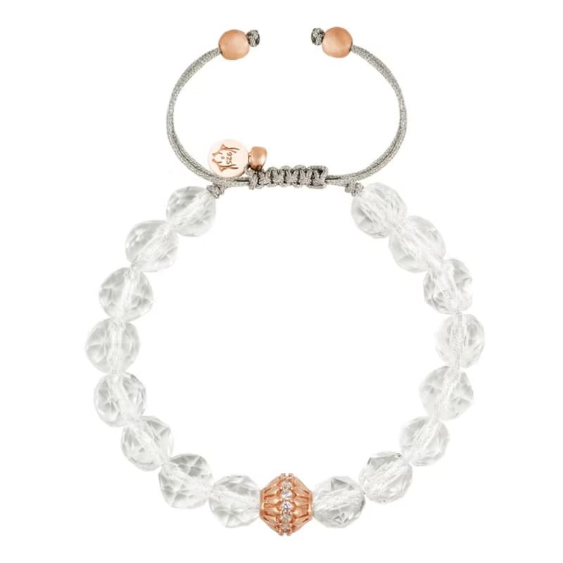 瑞典AWNL 白水晶 雲莓 女士手鍊 七夕情人節