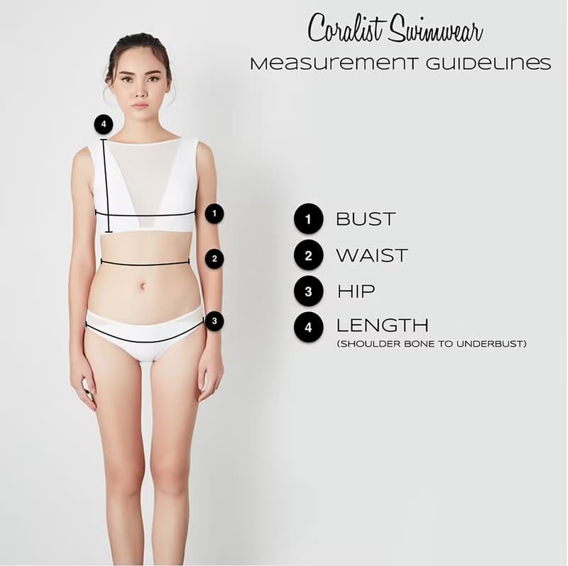 'Malaika' Corset one piece swimwear in Sunrise Sole (CREX323)