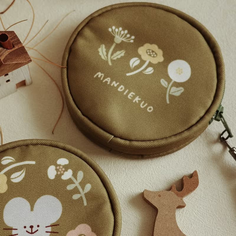 曼蒂的花花小鼠小圓包 / 零錢包 / 小收納包