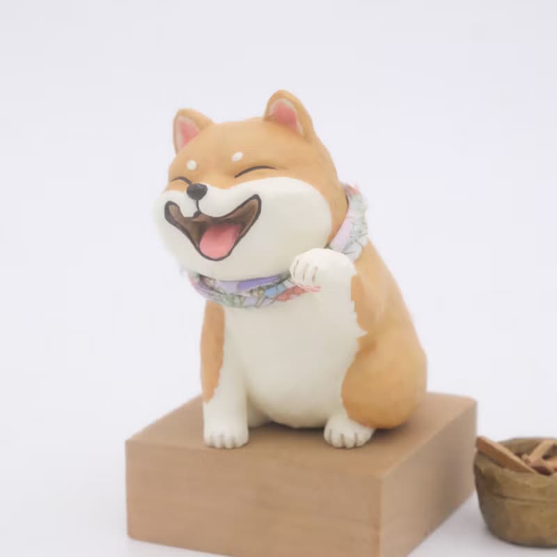 柴犬招財 【想寵雕像系列】