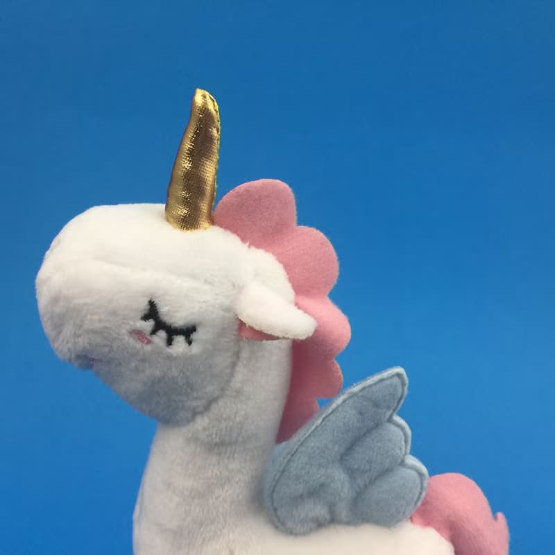 獨角獸發條公仔 - 藍翅小白