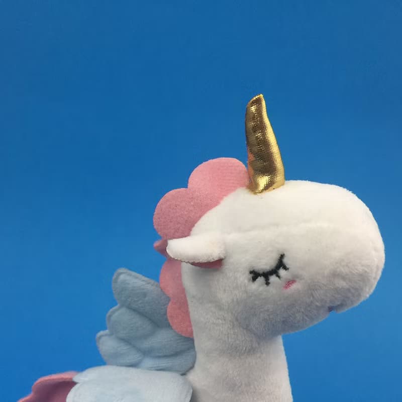 獨角獸發條公仔 - 藍翅小白