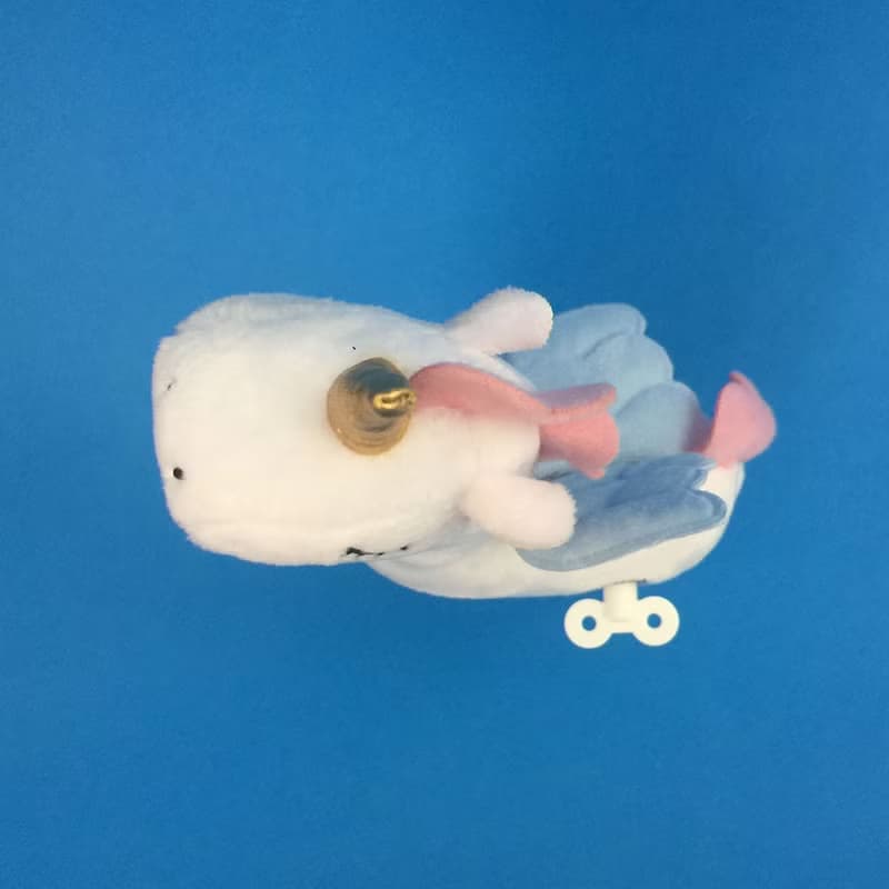 獨角獸發條公仔 - 藍翅小白