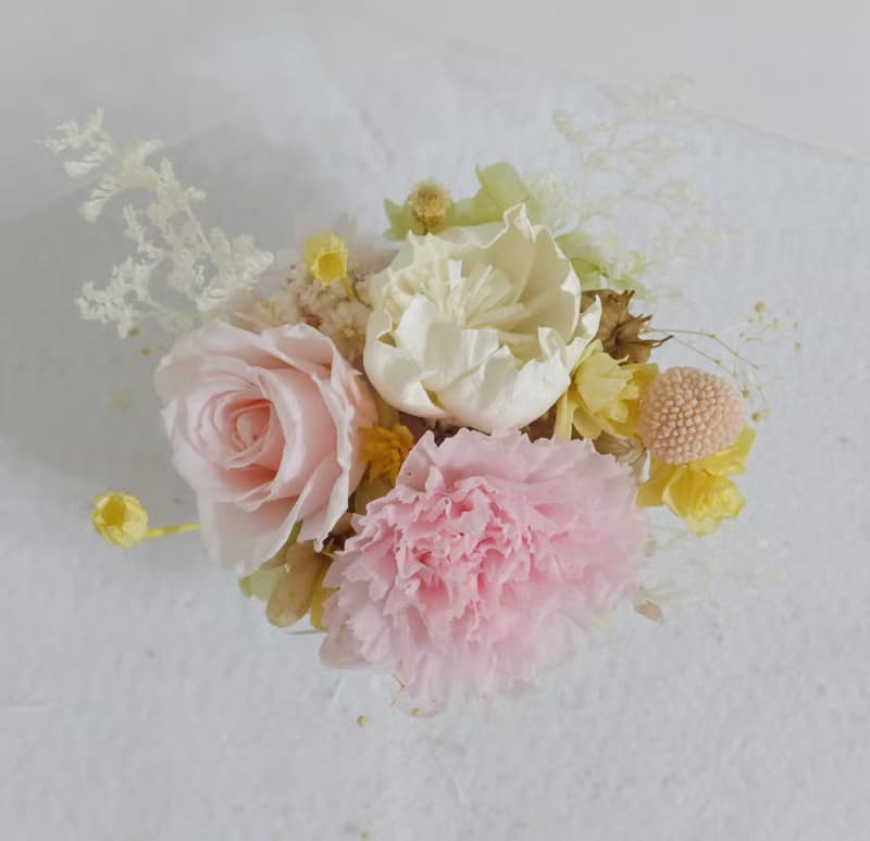 母節親永生康乃馨盆花  結婚捧花永生乾燥花情人節生日禮物花束七