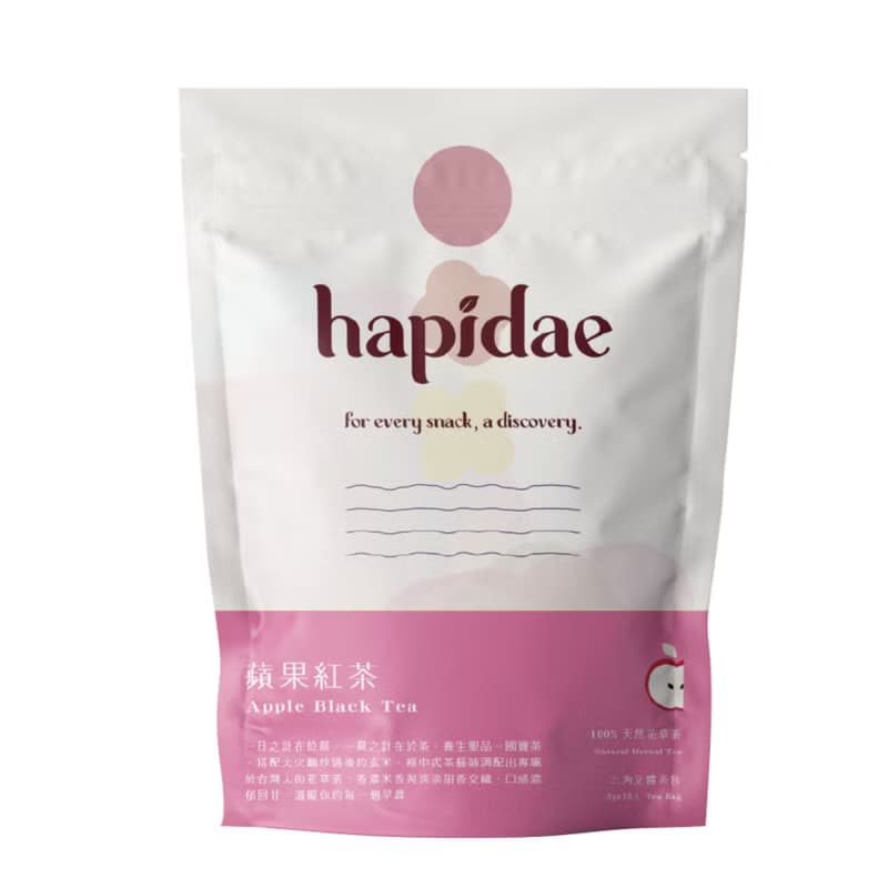 【hapidae】蘋果紅茶 經典特色茶系列 花草茶(茶包/3g/15入)