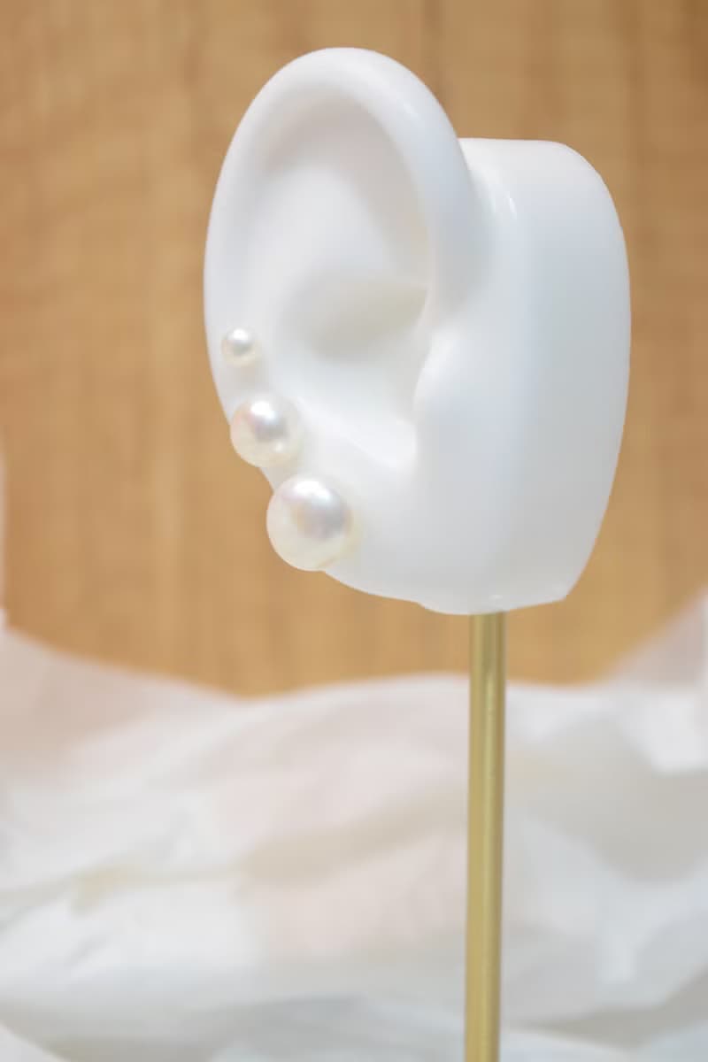 【簡單的】天然淡水珍珠耳釘 全925純銀耳釘/耳夾 大中小 迷你