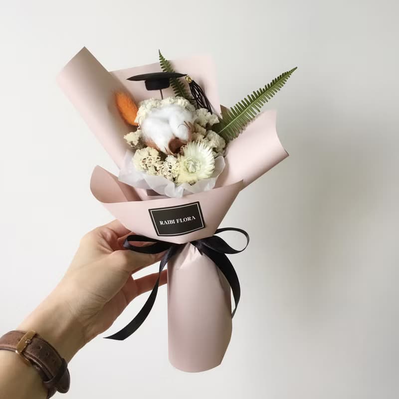 真摯不變的情誼 / 畢業花束 乾燥花 乾燥花束 棉花花束 生日花束