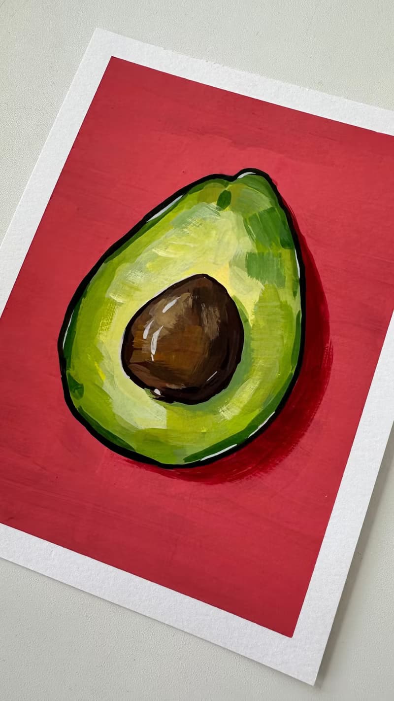 Miniature Oil Painting on Hardboard – Original Landscape Artwork – Small Nature