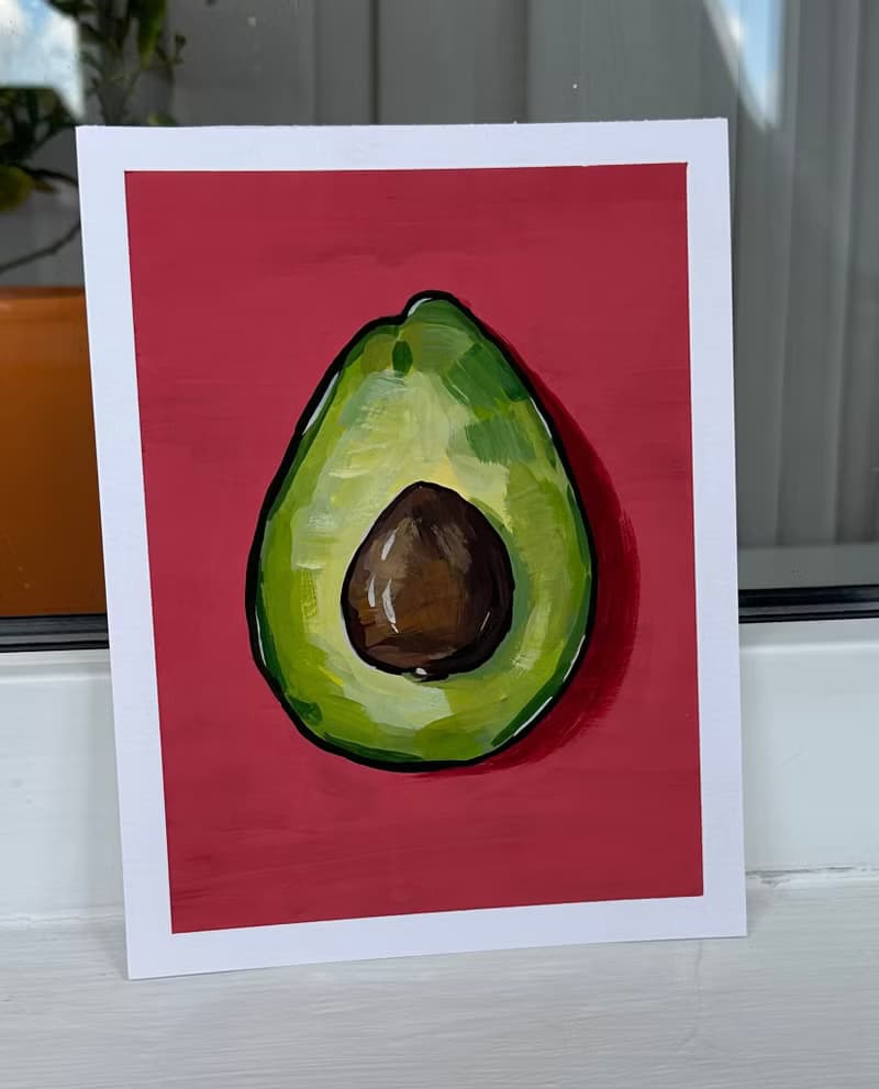 Miniature Oil Painting on Hardboard – Original Landscape Artwork – Small Nature