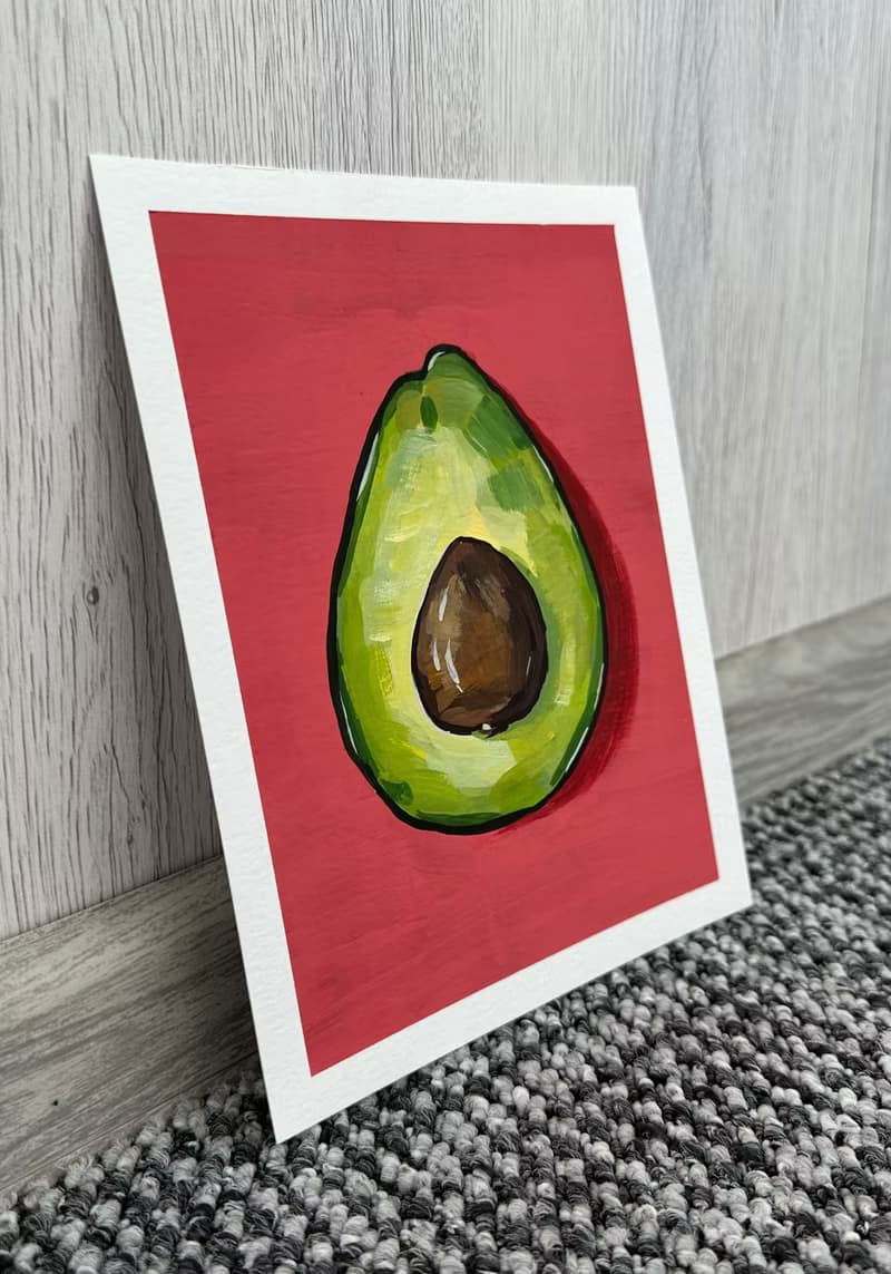 Miniature Oil Painting on Hardboard – Original Landscape Artwork – Small Nature