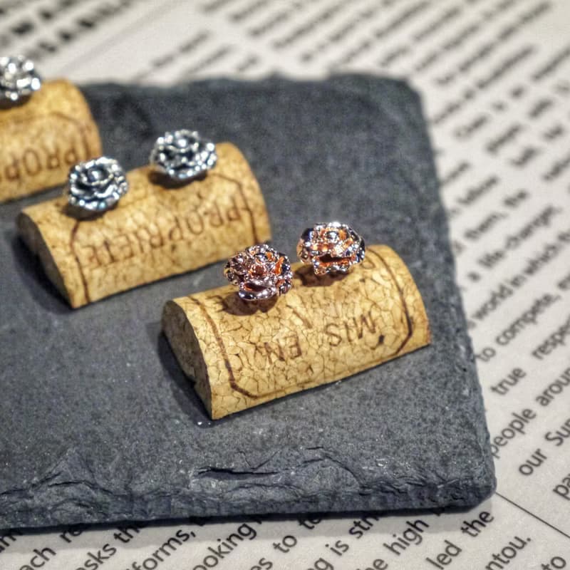 【玫瑰花】耳環  情人節禮物