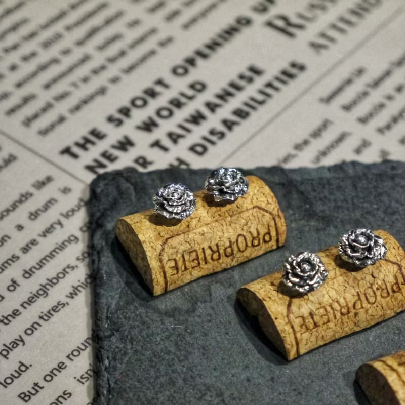 【玫瑰花】耳環  情人節禮物