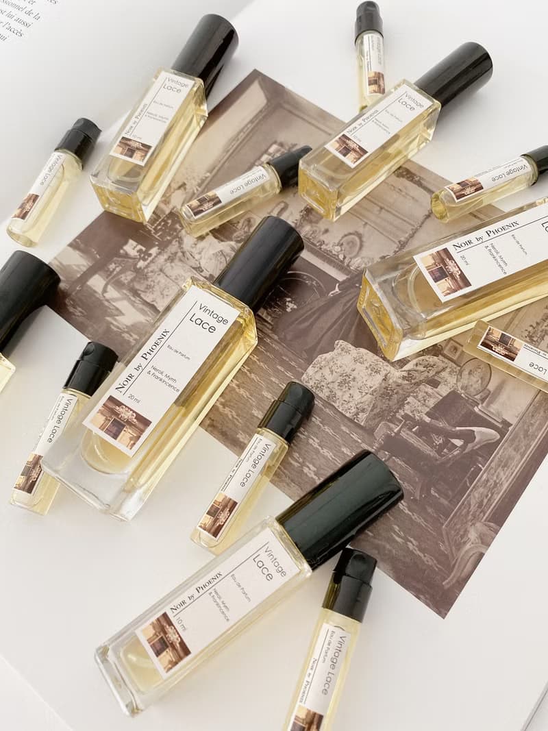 古董蕾絲精油夜香水 橙花 乳香 沒藥