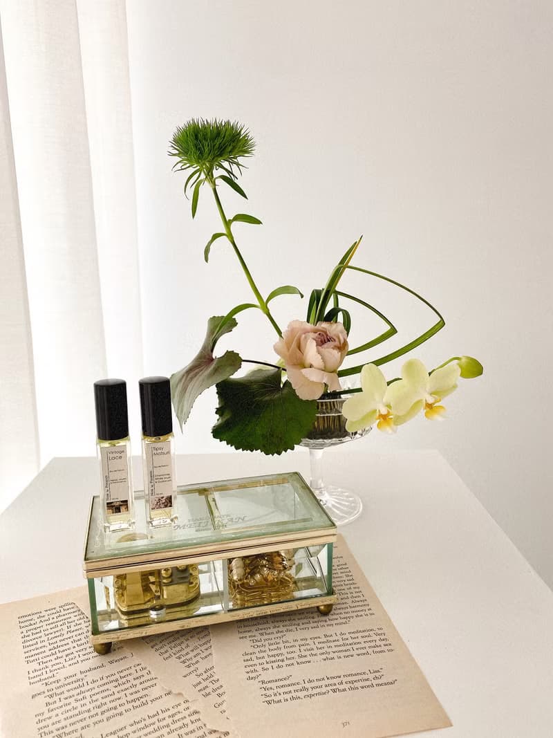 古董蕾絲精油夜香水 橙花 乳香 沒藥