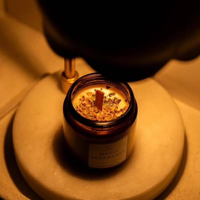 天然大豆蠟燭 金錢招財香氛魔法蠟燭 融蠟燈蠟燭 100g 單顆蠟燭
