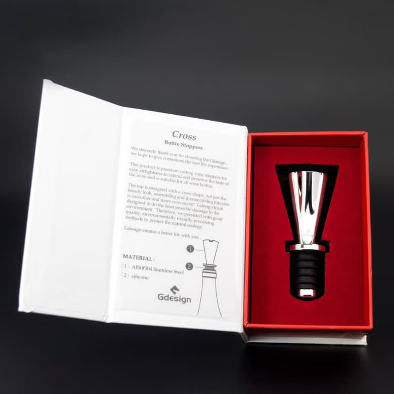 【Gdesign】酒器系列 - 經典十字 紅酒 葡萄酒瓶塞 品酒時尚單品