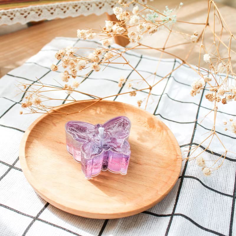Glitter Gel Candle, Butterfly series