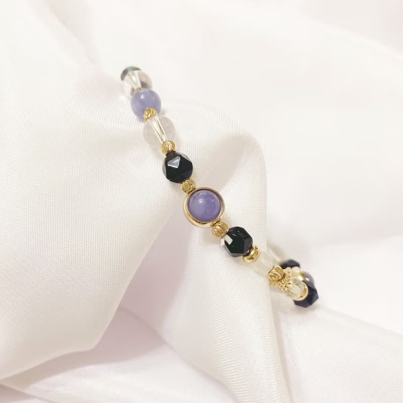 坦桑石 菫青石 白水晶 月光石 藍砂石 水晶手鍊 霍爾的移動城堡