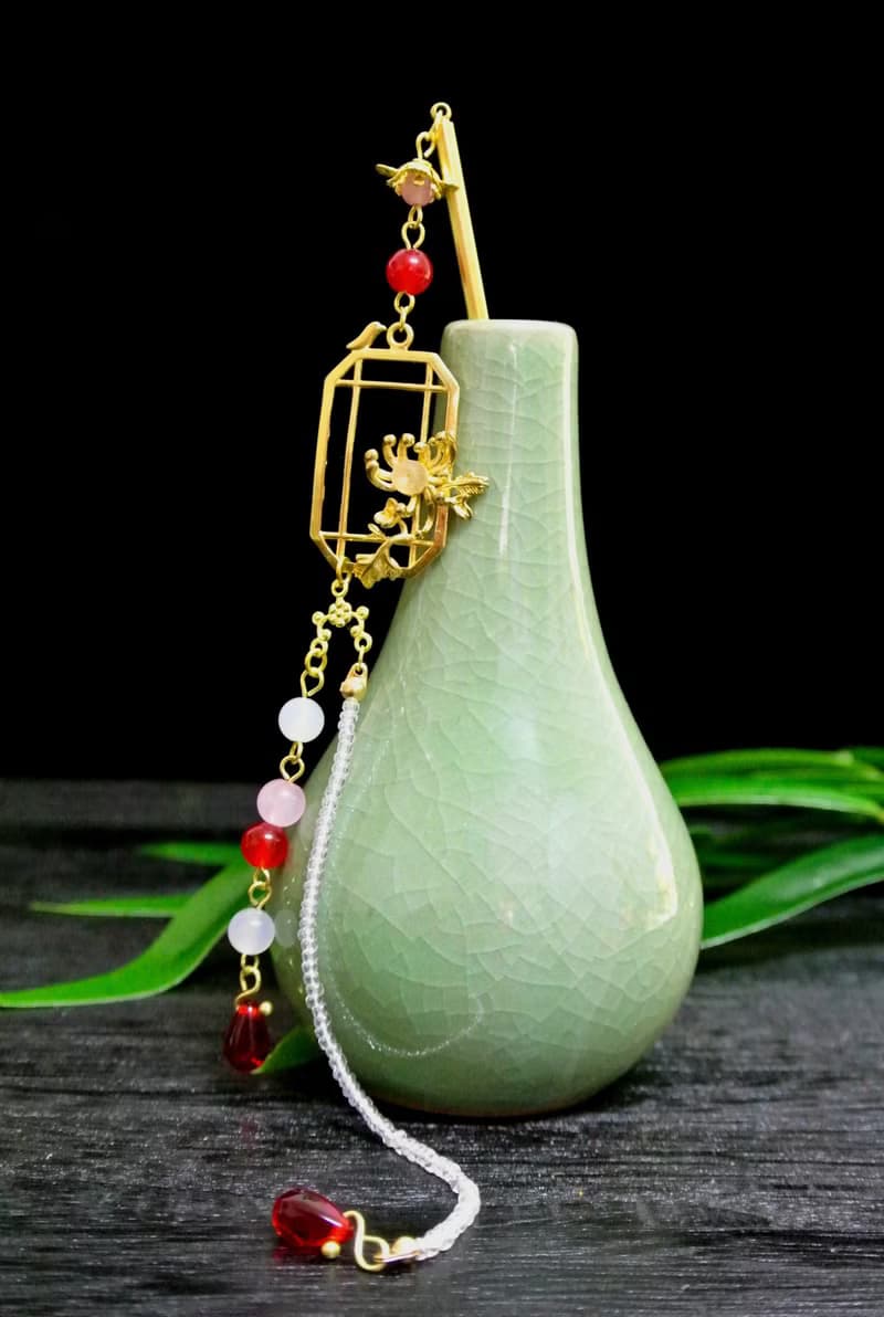 四君子髮簪(菊)-適合當新手簪