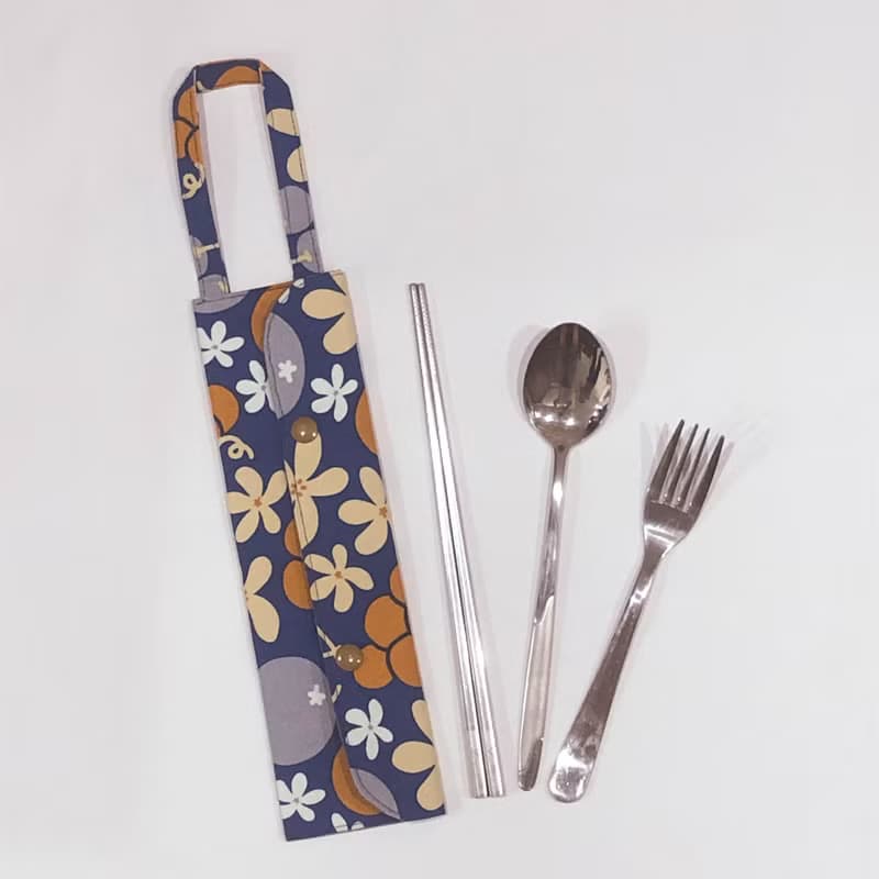 提把環保餐具套-花青素