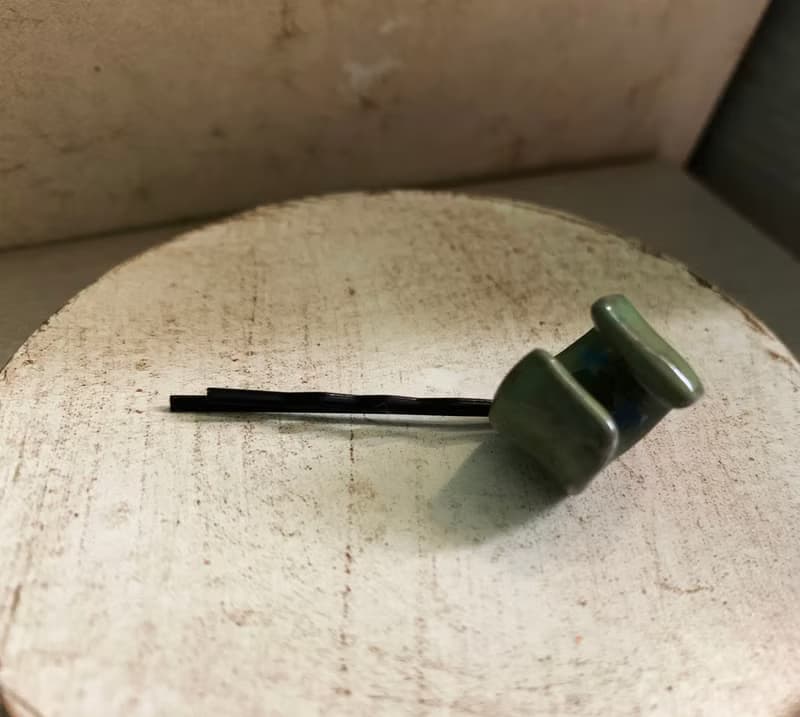 高雅髮夾 日本白瓷 自然釉色 無限看不膩色調 自然系列