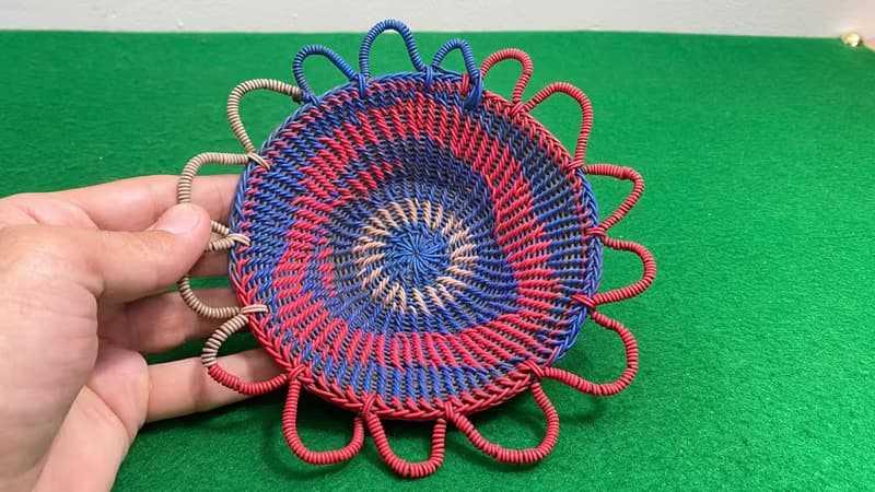 復古裝飾托盤水果籃圓形乾拼盤麵包托盤