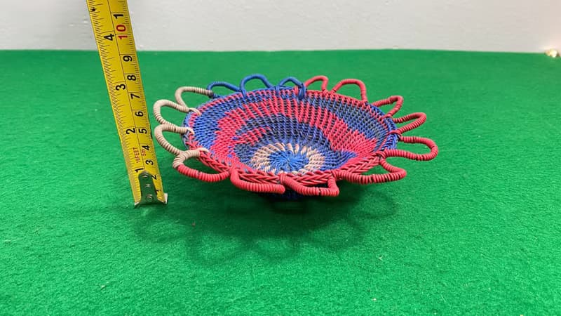 復古裝飾托盤水果籃圓形乾拼盤麵包托盤