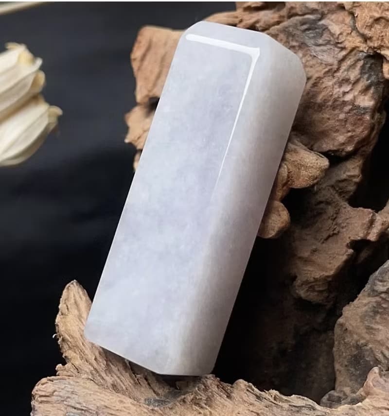 開運印章冰糯種紫羅蘭翡翠印章 | 天然緬甸玉翡翠A貨 | 送禮